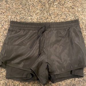 Black Athletic Shorts with Functioning Drawstring